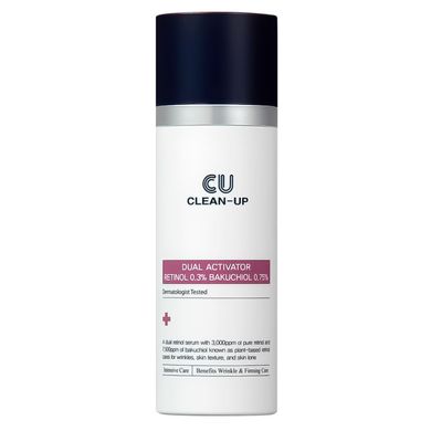 CU SKIN Clean-up Dual Activator Retinol 0.3% Bakuchiol 0.75% (Сироватка з ретинолом 0,3% та бакучіолом 0,75%), 30 мл 8809207222978 фото