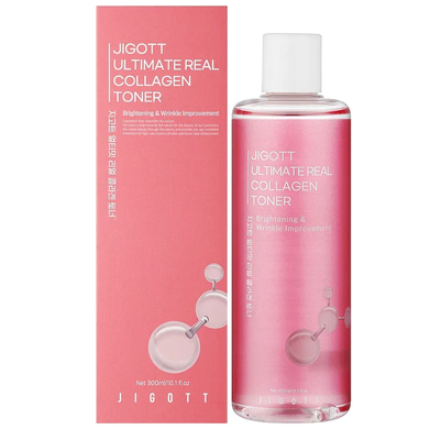 Jigott Ultimate Real Collagen Toner (Тонер з колагеном), 300 мл  8809541282461 фото