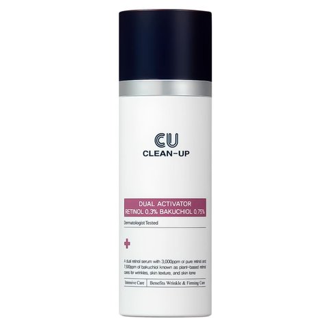 CU SKIN Clean-up Dual Activator Retinol 0.3% Bakuchiol 0.75% (Сироватка з ретинолом 0,3% та бакучіолом 0,75%), 30 мл 8809207222978 фото