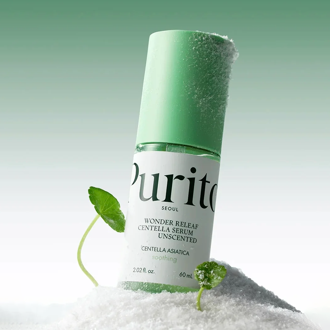 Purito Seoul Wonder Releaf Centella Serum Unscented (Заспокійлива сироватка з центеллою без ефірних олій), 60 мл 8809563100316 фото