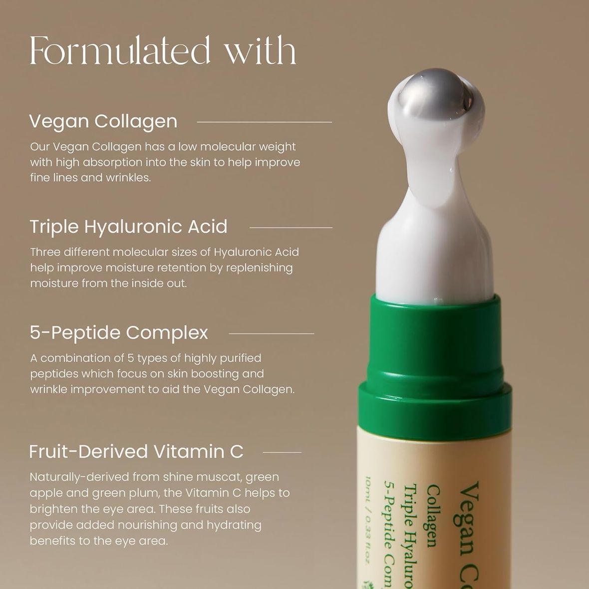 Axis-Y Vegan Collagen Eye Serum (Сироватка для шкіри навколо очей), 10 мл 8809634610881 фото