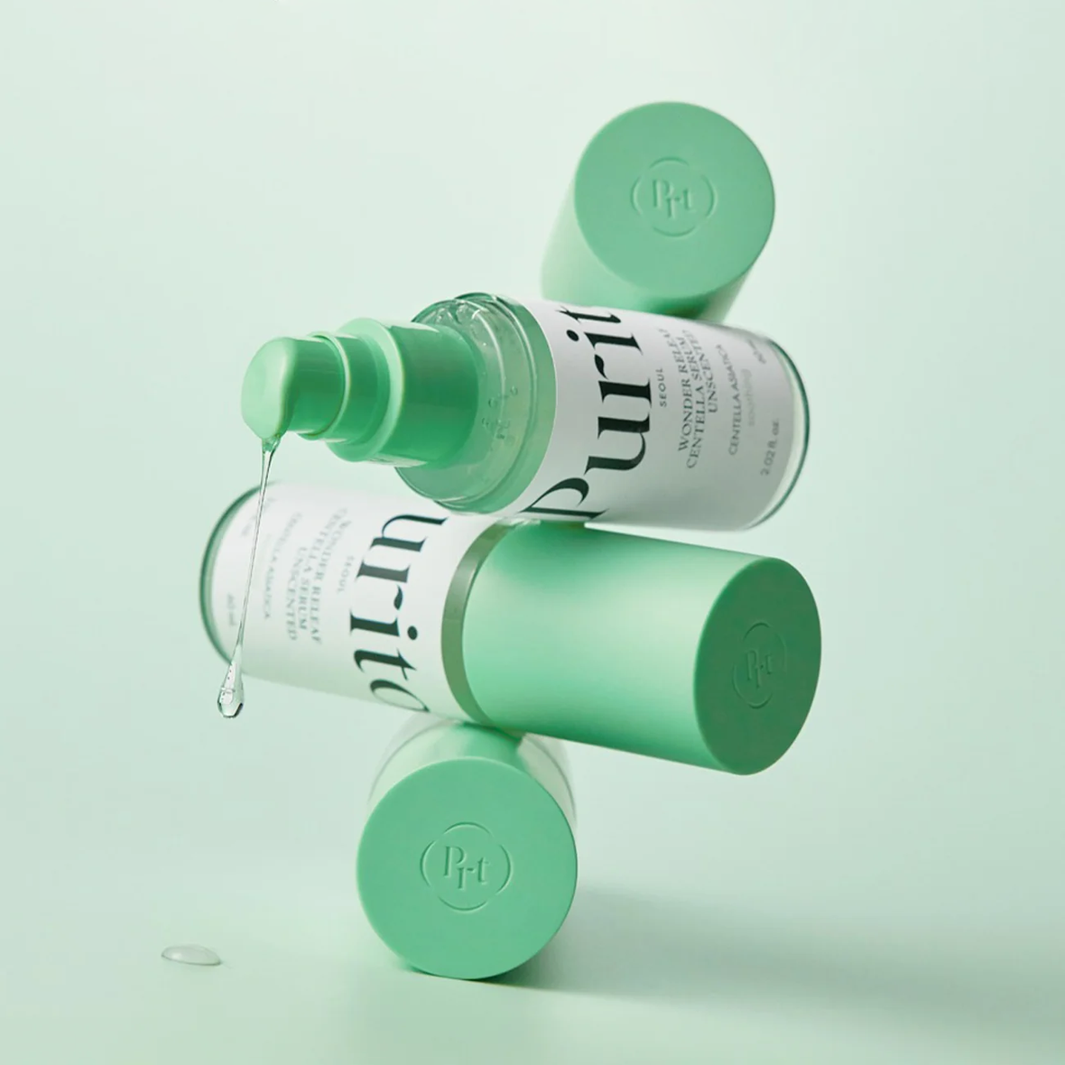 Purito Seoul Wonder Releaf Centella Serum Unscented (Заспокійлива сироватка з центеллою без ефірних олій), 60 мл 8809563100316 фото