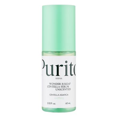 Purito Seoul (Wonder Releaf Centella Serum Unscented) Заспокійлива сироватка з центеллою без ефірних олій, 60 мл 8809563100316 фото