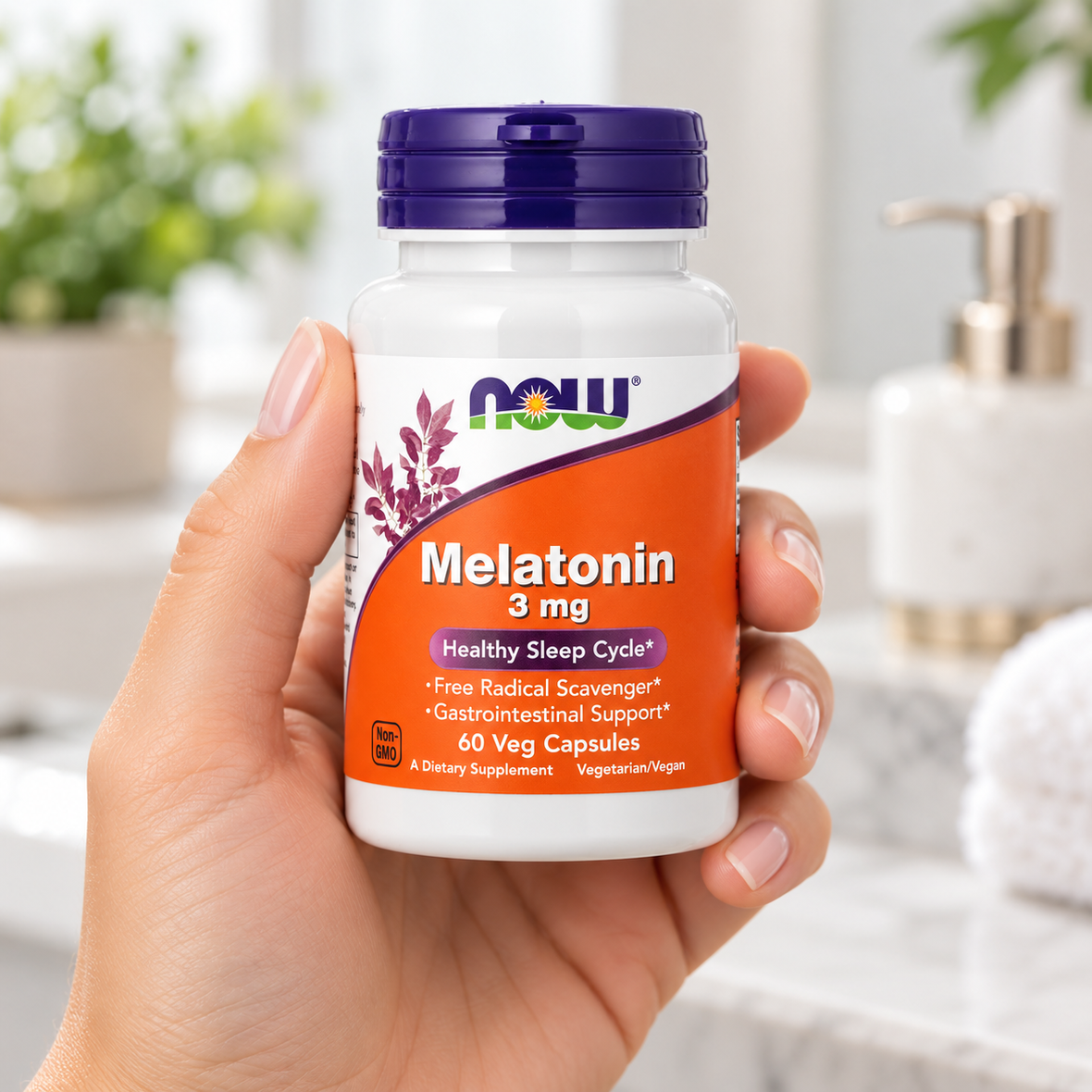 Now Foods Melatonin (Дієтична добавка мелатонін 5 мг), 60 шт 733739035554 фото