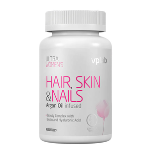 Vplab Ultra Women's Hair, Skin & Nails (Мультивітаміни для жінок, для шкіри, волосся та нігтів), 90 шт 5060730361753 фото