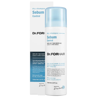 Dr.FORHAIR Sebum Dry Shampoo (Сухий шампунь для зменшення шкірного сала), 150 мл 8809485531977 фото