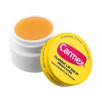 Carmex Classic Lip Balm Medicated (Бальзам для губ ''Класичний'', у баночці), 7,5 г  083078003739 фото