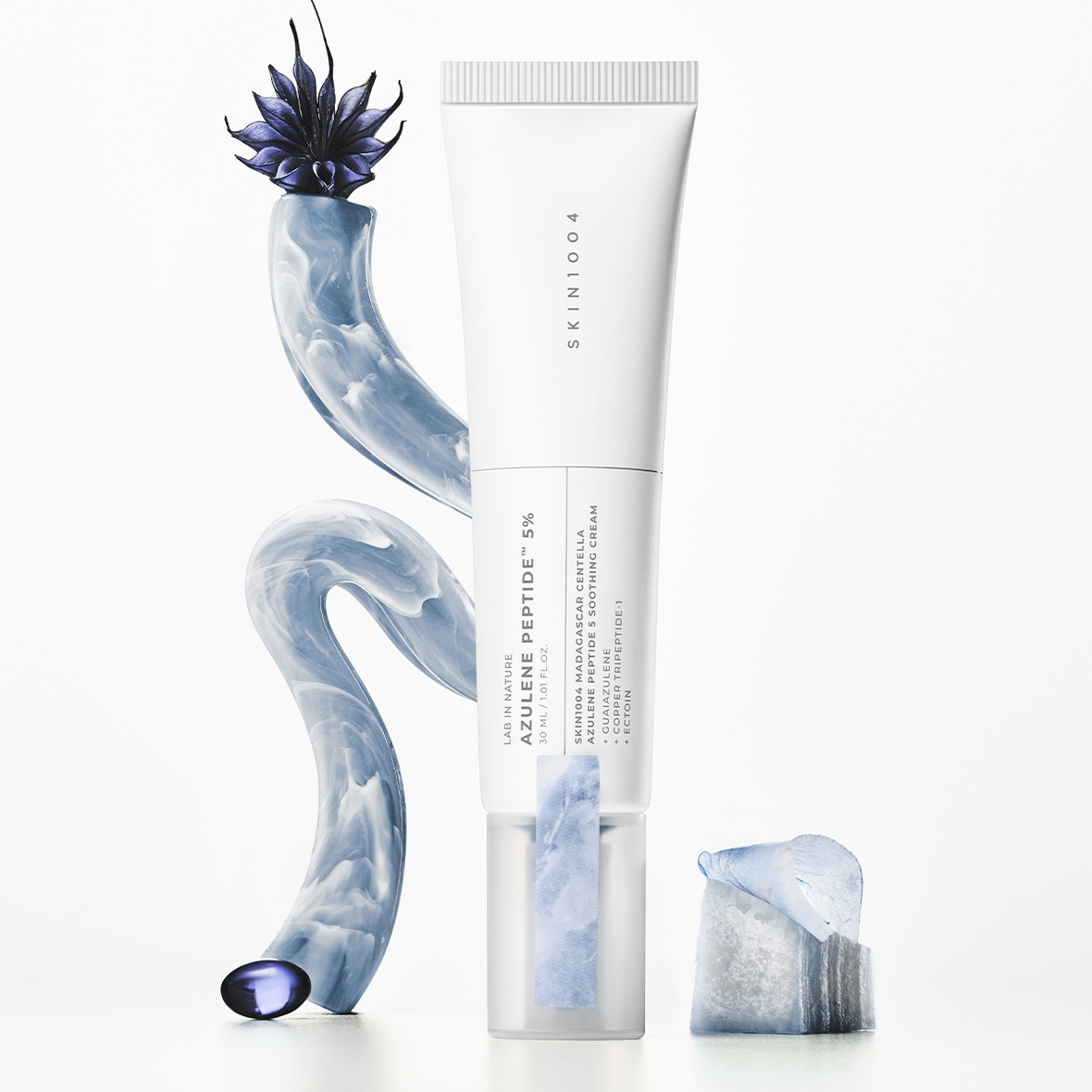 SKIN1004 Madagascar Centella Azulene Peptide 5 Soothing Cream (Заспокійливий пептидний крем із центеллою та азуленом), 30 мл 8809913836902 фото