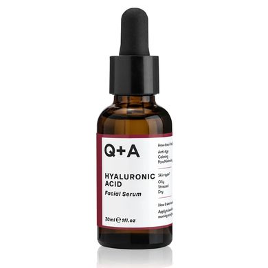 Q+A Hyaluronic Acid Facial Serum (Сироватка для обличчя "Гіалуронова кислота"), 30 мл 742271477159 фото