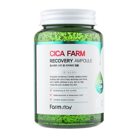 Farm Stay Cica Farm Recovery Ampoule (Ампульна сироватка з центелою азіатською), 250 мл 8809674690355 фото