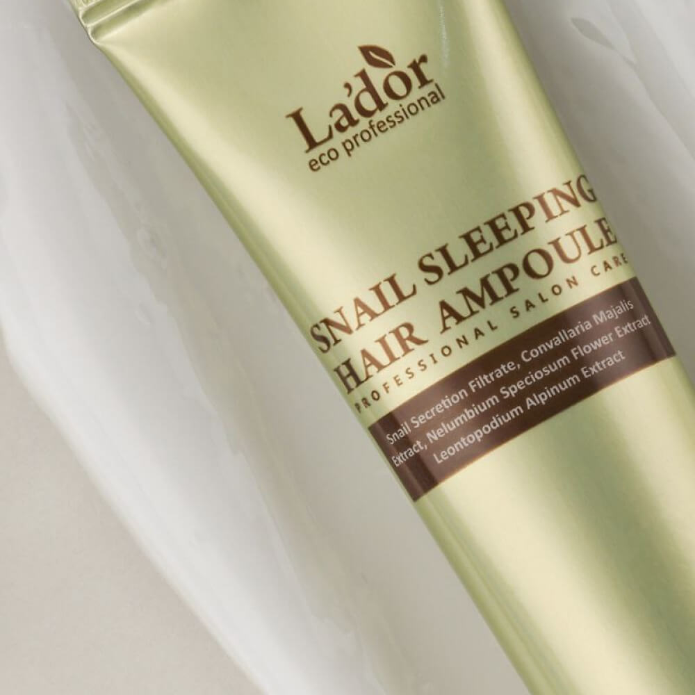 Lador Snail Sleeping Hair Ampoule (Нічна кератинова сироватка для волосся), 20мл  8809500810599 фото