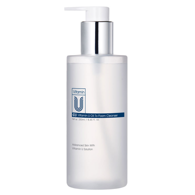 CU SKIN Vitamin U Oil To Foam Cleanser (Очищувальна гідрофільна олія-пінка), 250 мл 8809207224002 фото