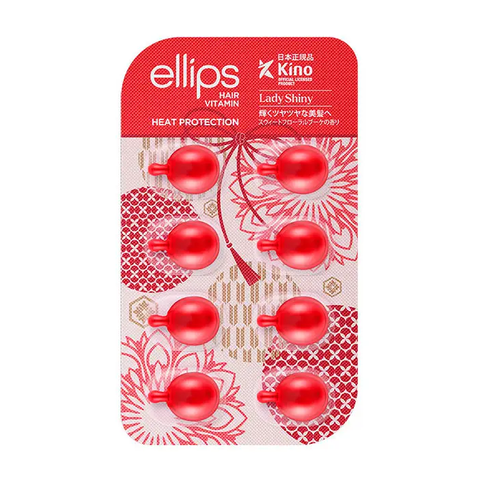 Ellips Hair Vitamins Lady Shiny with Cherry Blossom Extract (Вітаміни для волосся ''М'якість Сакури''), 8 шт 8993417301025 фото