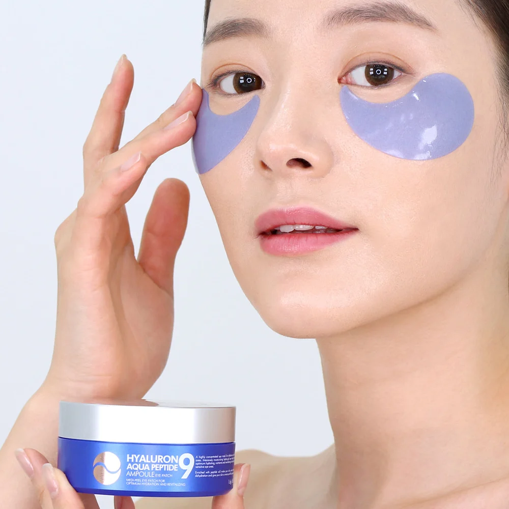 Medi-Peel Hyaluron Aqua Peptide 9 Ampoule Eye Patch (Гідрогелеві патчі глибокого зволоження з пептидами), 60 шт 8809409343662 фото