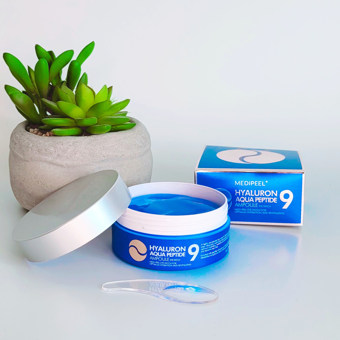 Medi-Peel Hyaluron Aqua Peptide 9 Ampoule Eye Patch (Гідрогелеві патчі глибокого зволоження з пептидами), 60 шт 8809409343662 фото