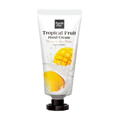 FarmStay Tropical Fruit Hand Cream Mango & Shea Butter (Крем для рук з екстрактом манго), 50 мл 8809638300399 фото