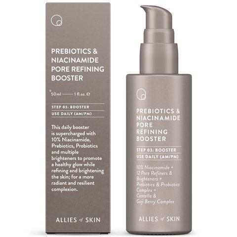 Allies of Skin Prebiotics and Niacinamide Pore Refining Booster (Антиоксидантний бустер з ніацинамідом), 50 мл 8885014070698 фото