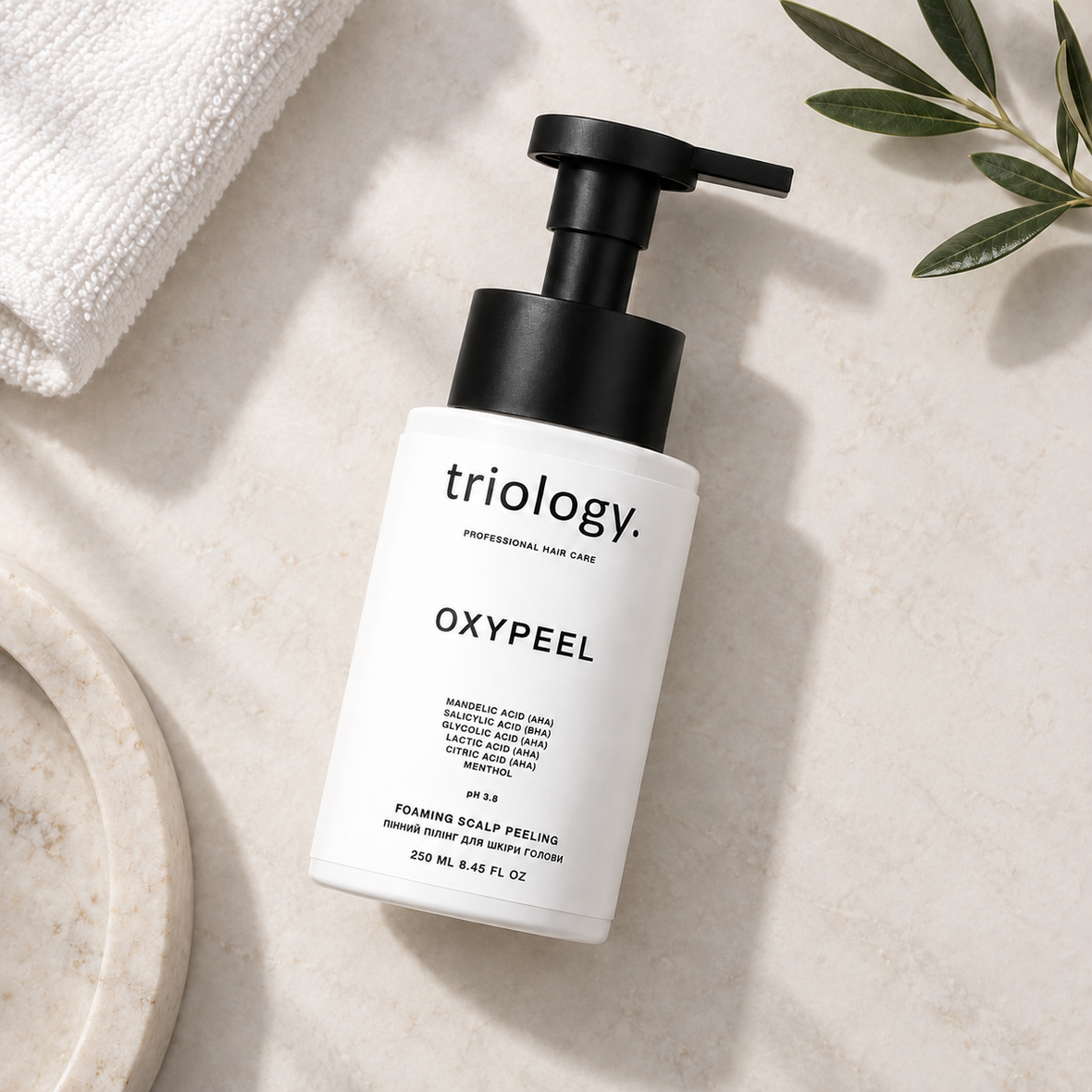 Triology Oxypeel Foaming Scalp Peeling (Пінний пілінг для шкіри голови), 250 мл 4823109705647 фото