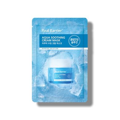 Real Barrier Aqua Soothing Cream Mask (Заспокійлива маска з охолоджуючим ефектом), 30 мл  8809723784363 фото