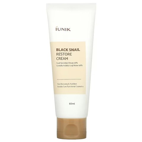 Iunik Black Snail Restore Cream (Крем з муцином чорного равлика), 60 мл 8809429958822 фото