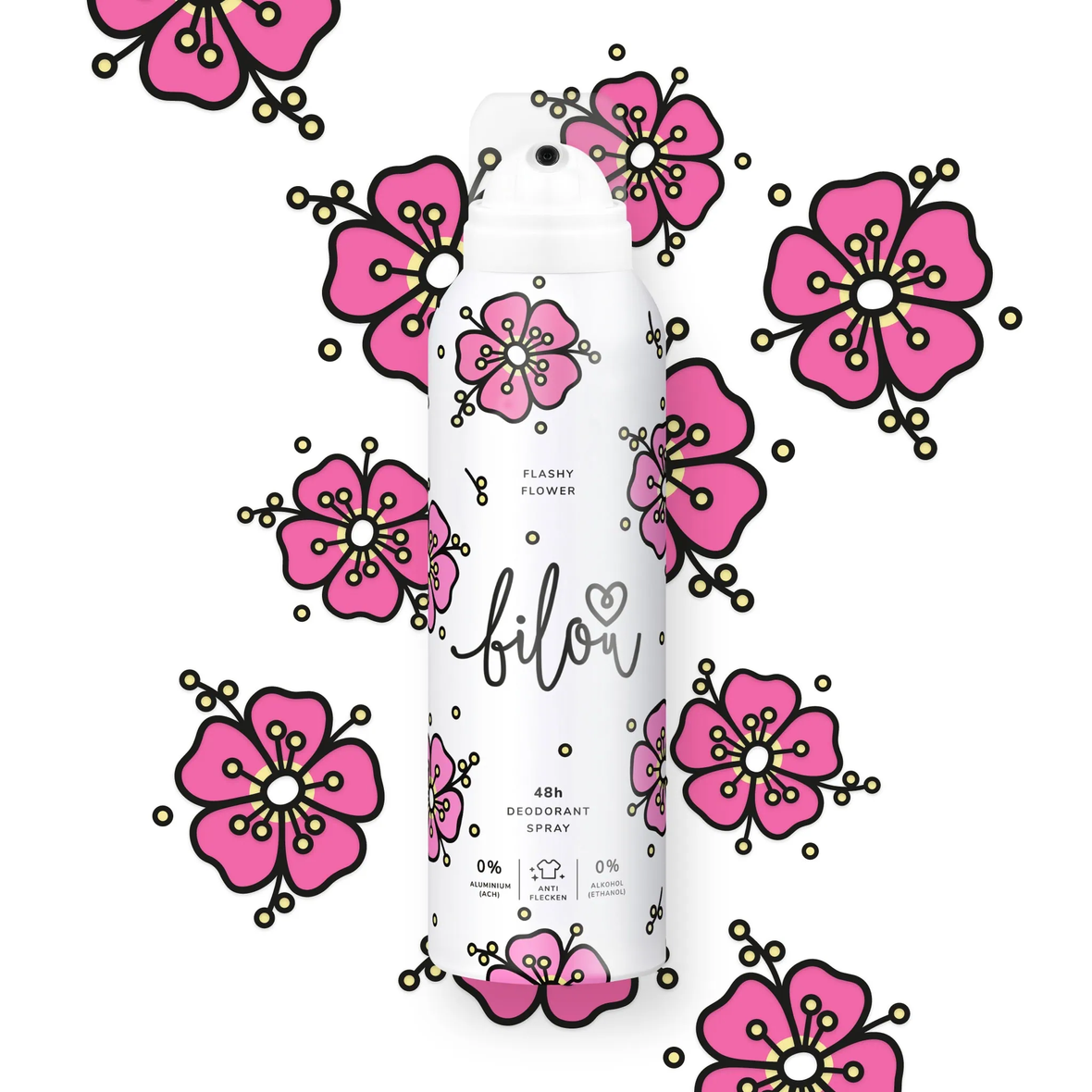 Bilou Flashy Flower Deodorant Spray (Дезодорант-спрей "Квітково-ягідний"), 150 мл 4260527730170 фото
