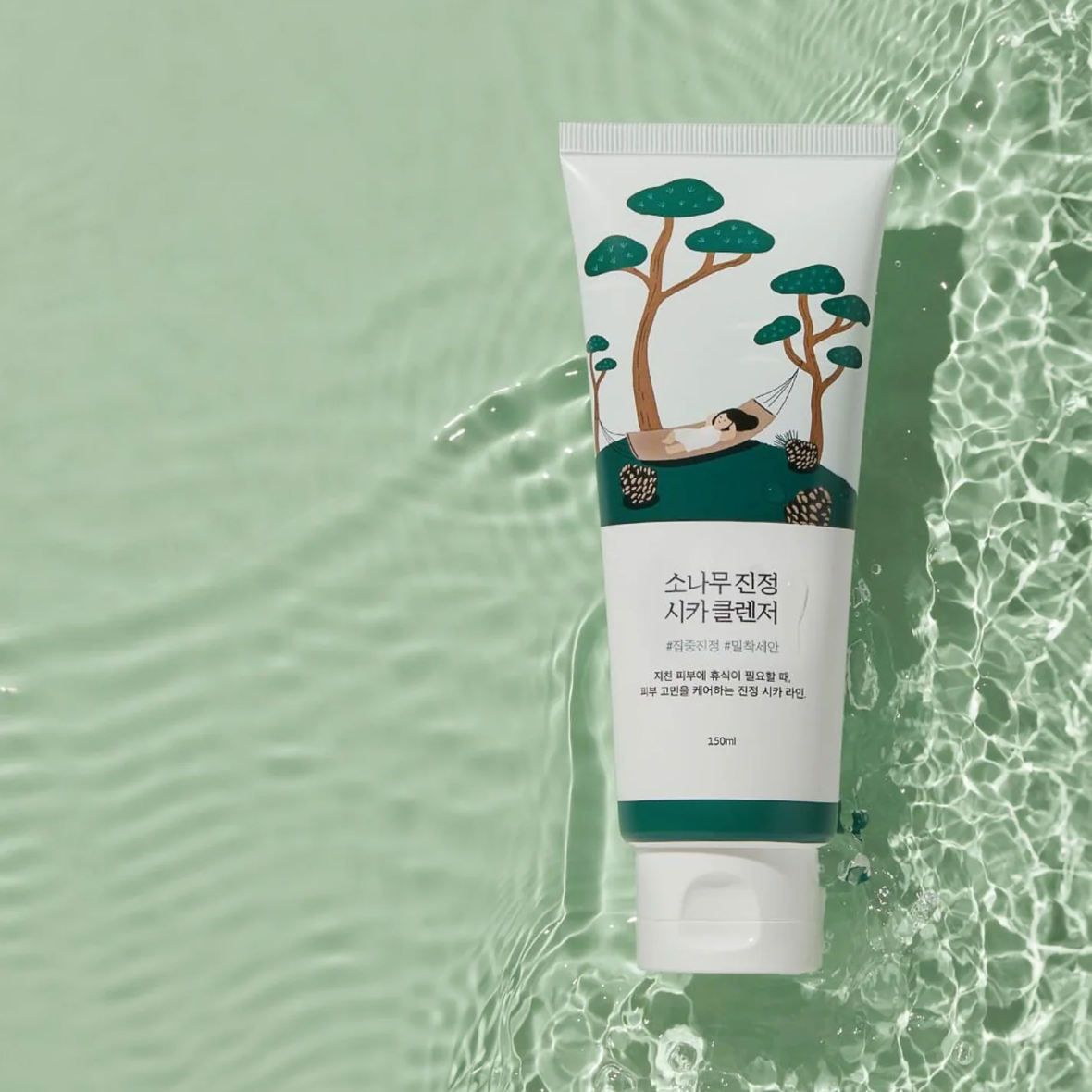 Round Lab Pine Calming Cica Cleanser (Заспокійлива пінка з екстрактом голок сосни), 150 мл 8809864754126 фото