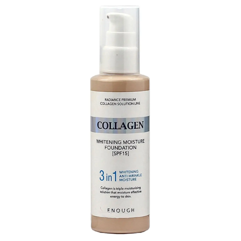 Enough Collagen Whitening Moisture Foundation (Тональний крем 3 в 1 для сяйва шкіри з колагеном, 13 тон), 100 мл 8809474497062 фото