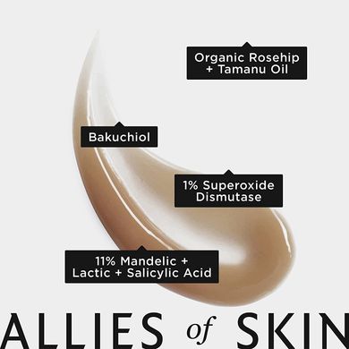 Allies of Skin Mandelic Pigmentation Corrector Night Serum (Нічна сироватка для обличчя), 30 мл 8885014070575 фото