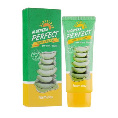 Farm Stay Aloevera Perfect Sun Cream SPF 50+ (Сонцезахисний крем), 70 г 8809426958030 фото