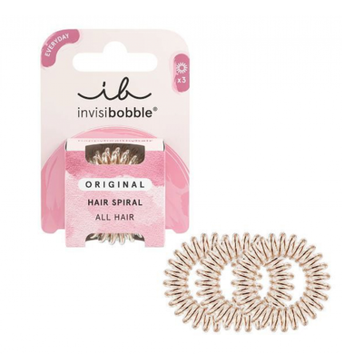 Invisibobble Original Hair Spiral Bronze Me Pretty (Резинка-браслет для волосся), 3 шт 4063528059741 фото