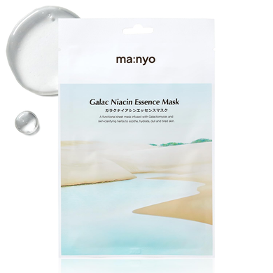 Manyo Galac Niacin Essence Mask (Тканева маска для освітлення шкіри), 4 мл 8809730950546 фото