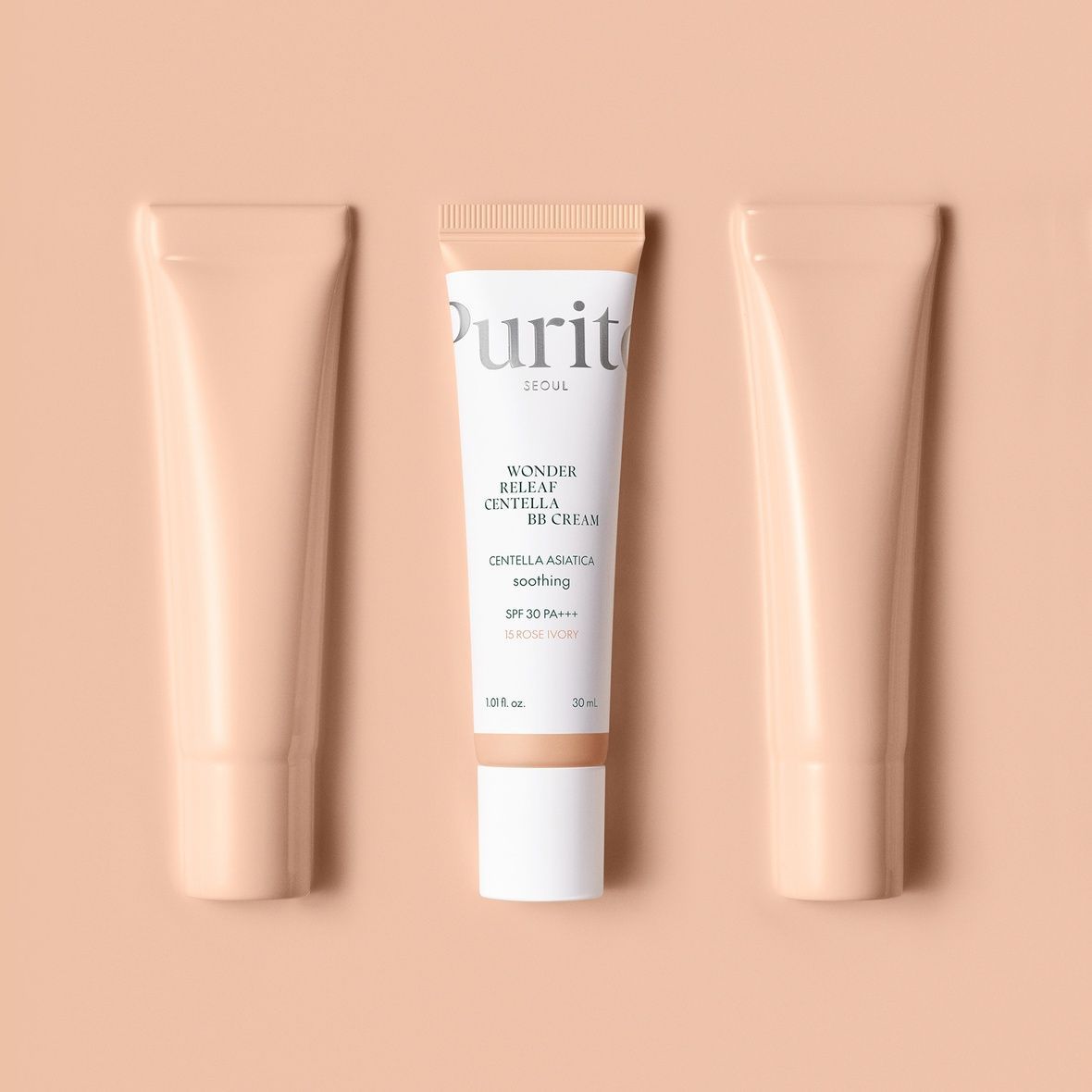 Purito Seoul Wonder Releaf Centella BB Cream №15 Rose Ivory (BB крем з екстрактом центелли азіатської №15), 30 мл 8809563103683 фото