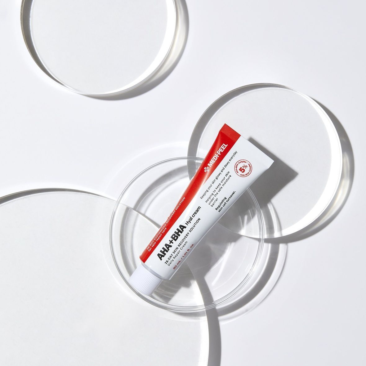 Medi-Peel AHA BHA 28 Days Hyal Cream (Крем для обличчя з кислотами), 30 мл 8809409348667 фото