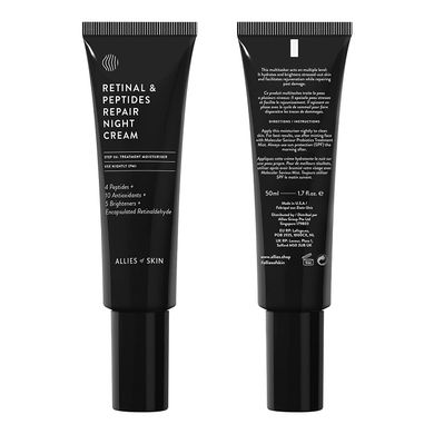 Allies of Skin Retinal and Peptides Repair Night Cream (Нічний крем з ретинолом), 50 мл 8885014070605 фото