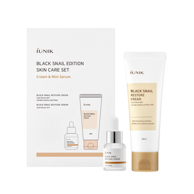 Iunik Black Snail Edition skincare Set (Набір засобів з муцином равлика), 1 шт 8809728080057 фото