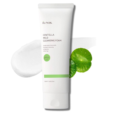 Iunik Centella Mild Cleansing Foam (М’яка очищувальна пінка з центелою), 120 мл 8809728080576 фото