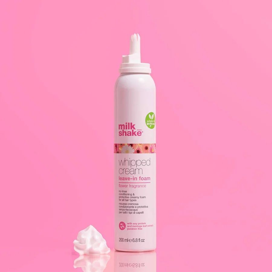 Milk Shake Whipped Cream Leave-in Foam Flower Fragrance (Крем-пінка незмивна для зволоження волосся), 200 мл 8032274175063 фото