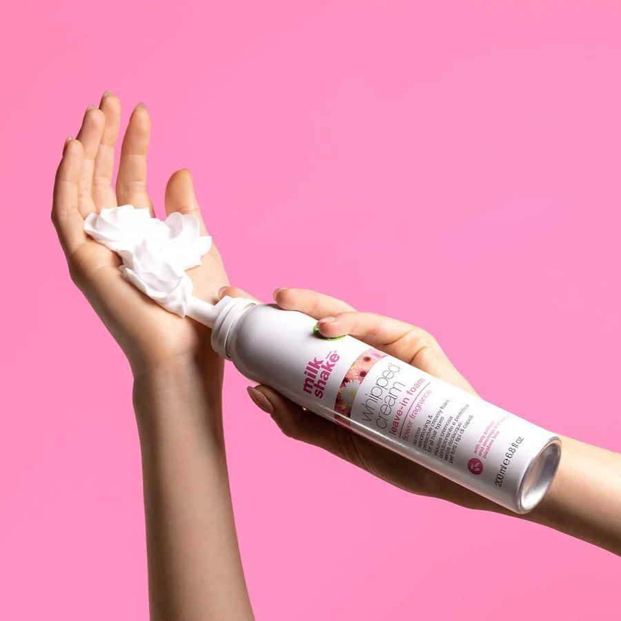 Milk Shake Whipped Cream Leave-in Foam Flower Fragrance (Крем-пінка незмивна для зволоження волосся), 200 мл 8032274175063 фото