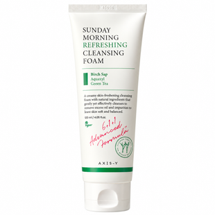 Axis-Y Sunday Morning Refreshing Cleansing Foam (Ніжна пінка для вмивання), 120 мл 8809634610096 фото