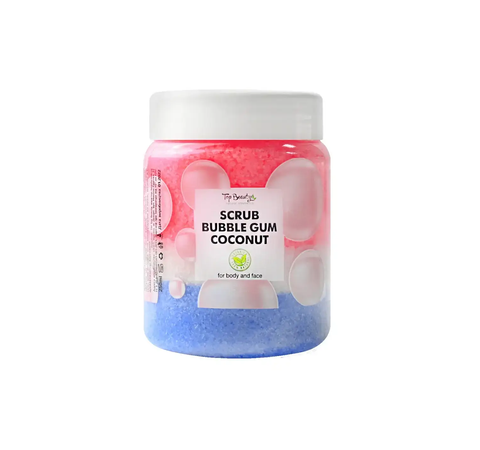 Top Beauty Bubble Gum Coconut Scrub (Скраб для тіла та обличчя з ароматом Жуйки), 250 г 2997110043714 фото