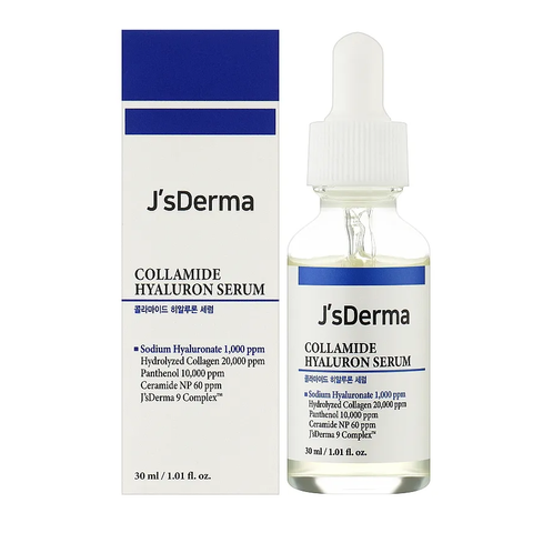 Сироватка для комплексного зволоження з керамідами і колагеном J’sDerma (Collamide Hyaluron Serum), 30 мл 8809099264971 фото