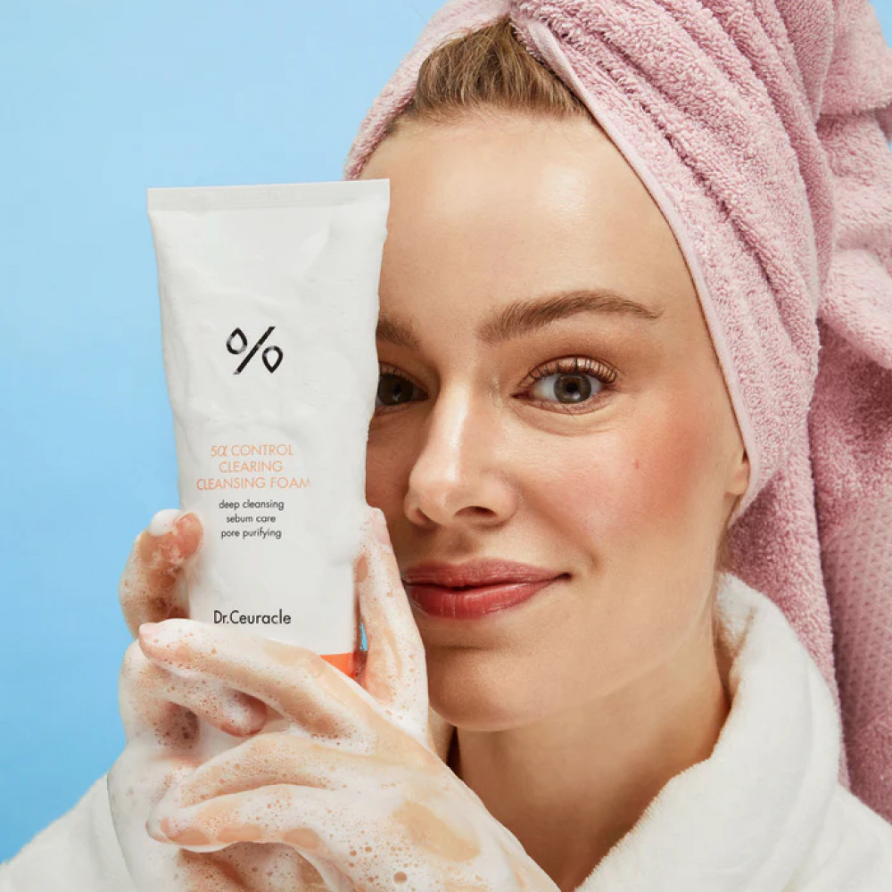 Dr.Ceuracle 5&alpha; Control Clearing Cleansing Foam (Себорегулююча очищаюча пінка &ldquo;5-альфа контроль&rdquo;), 200 мл 8806133614648 фото