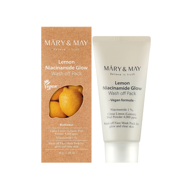 Глиняна маска для сяйва шкіри Mary&May (Lemon Niacinamide Glow Wash Off Pack), 30 г 8809670681876 фото