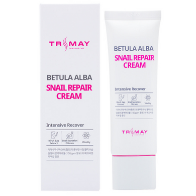 Крем з муцином равлика і березовим соком Trimay (Betula Alba Snail Repair Cream), 50 мл 8809706860107 фото