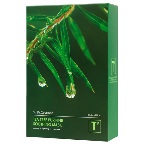 Dr.Ceuracle Tea Tree Purifine Soothing Mask (Заспокійлива маска з екстрактом чайного дерева), 23 мл 8806133614464 фото