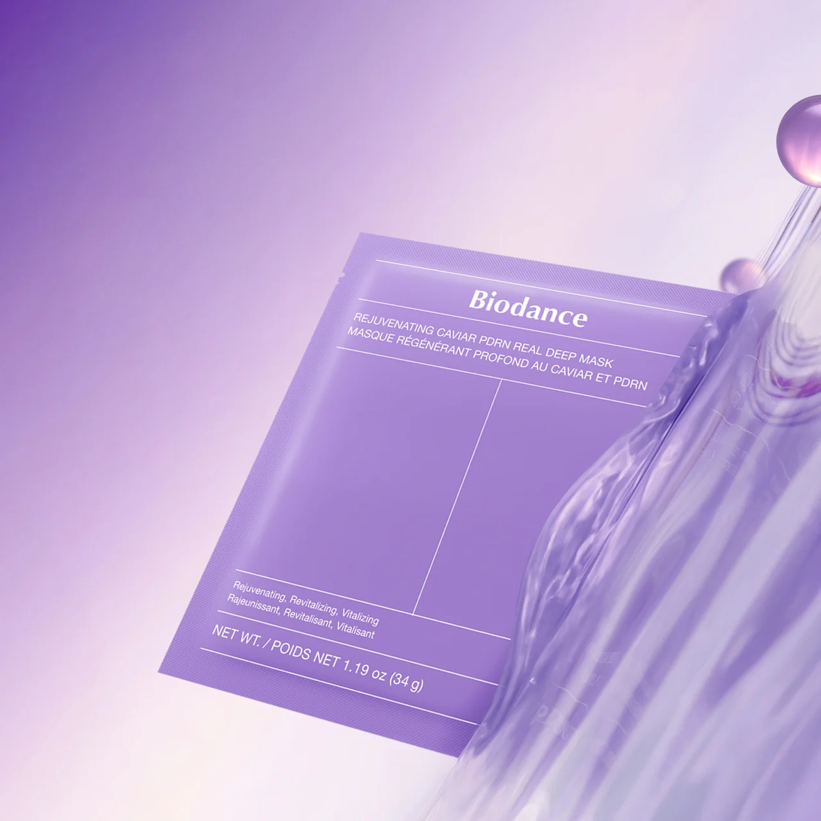 Biodance Rejuvenating Caviar PDRN Real Deep Mask (Омолоджуюча маска з ікрою та PDRN), 34 г 8809891184606 фото