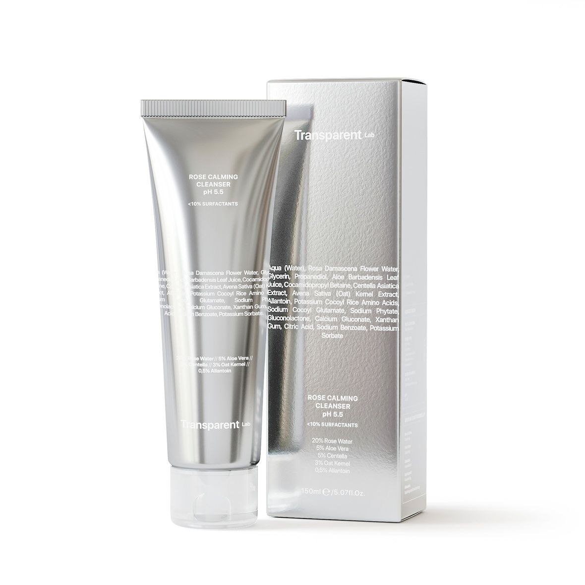 Transparent Lab Rose Calming Cleanser pH 5.5 (Ніжний очищувач для обличчя), 150 мл 8436585432097 фото