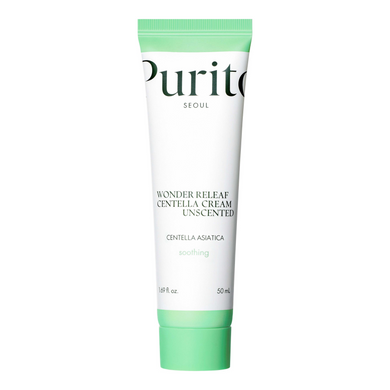 Purito Seoul Wonder Releaf Centella Cream Unscented (Заспокійливий крем із центелою без ефірних олій), 50 мл 8809563100408 фото