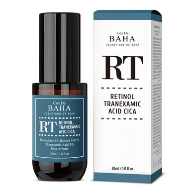 Cos De Baha Retinol Tranexamic Acid Cica (Сироватка для обличчя з ретинолом та транексамовою кислотою), 30 мл 8809240319222 фото