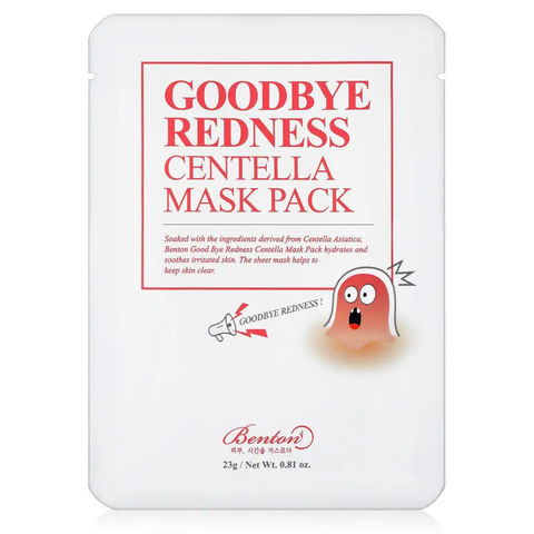 Benton Goodbye Redness Centella Mask Pack (Тканинна маска з центеллою), 23 г 8809566990310 фото